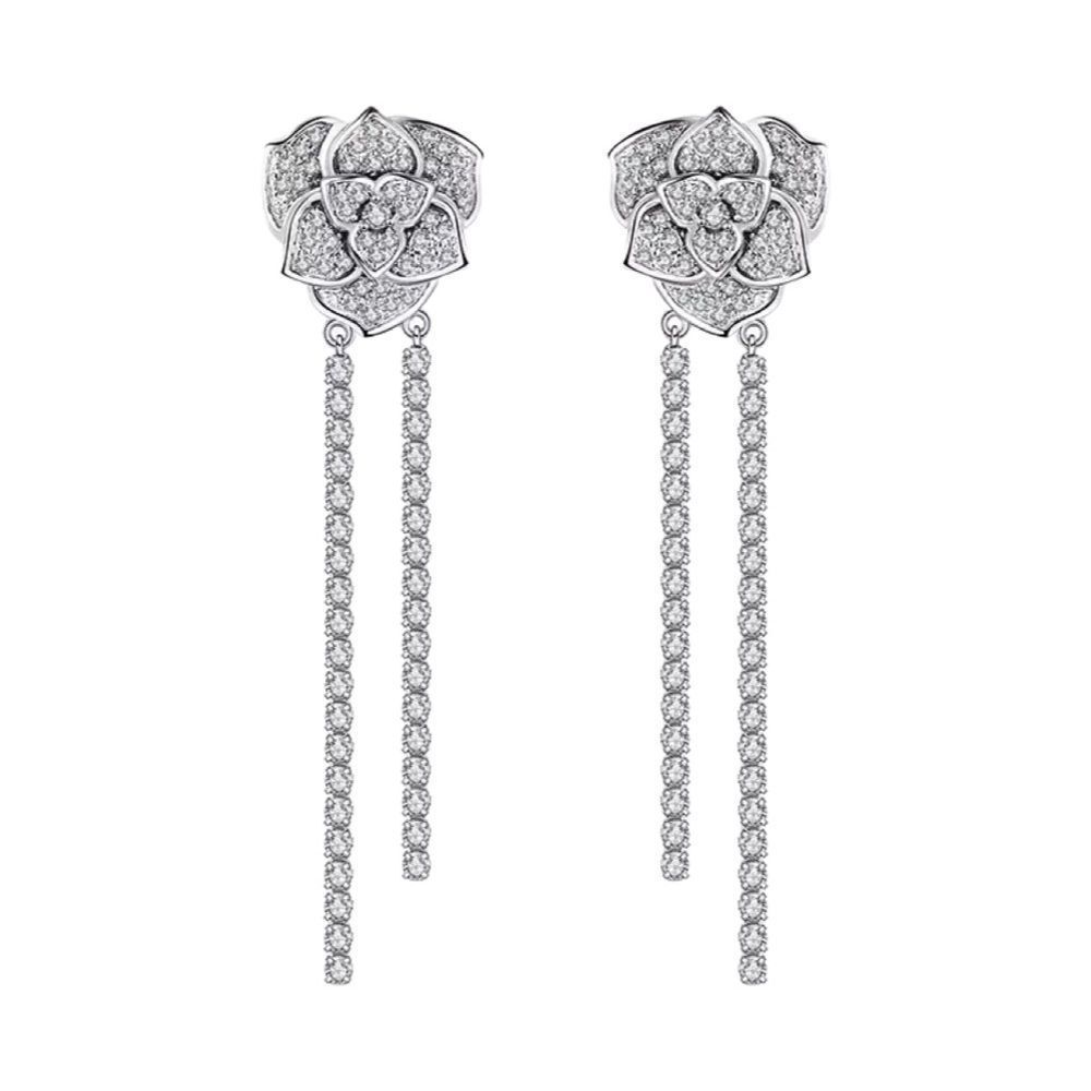 Moissanite Diamond Ross Earings D Color Pure 18K
Gold Earrings